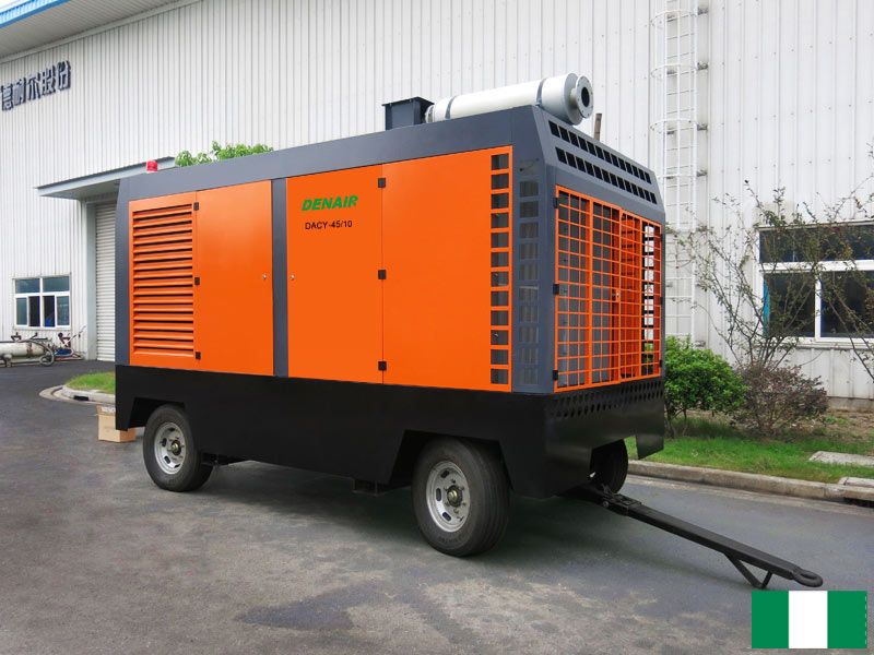 diesel air compressor for drilling application,DENAIR portable diesel air compressor