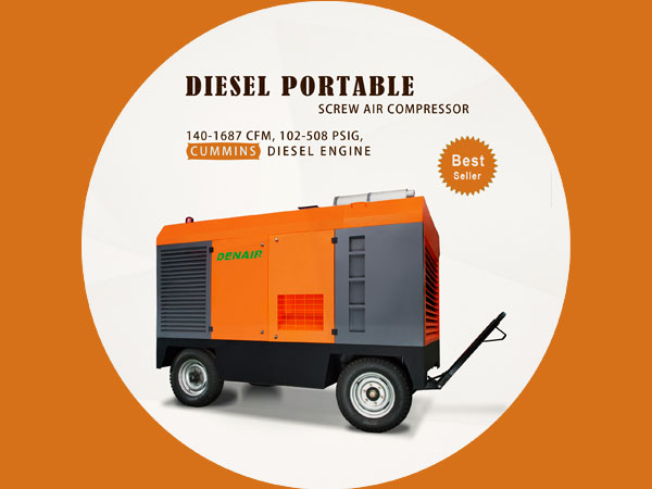 How to select diesel engine portable air compressor, portable air compressor for different applications