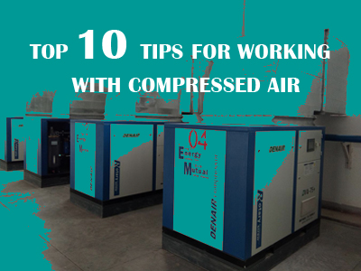 working with compressed air