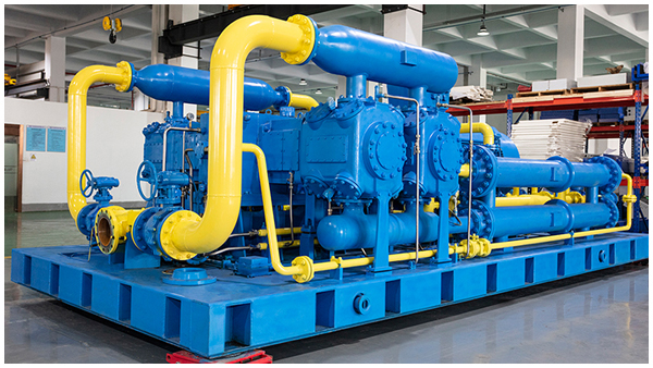 Gas recovery compressor units