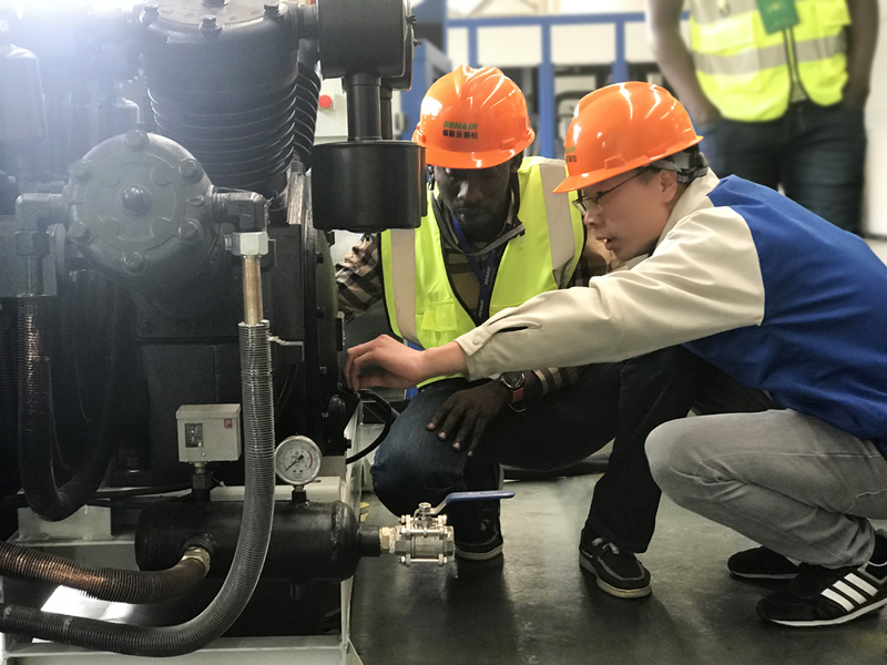 DENAIR air compressor Senegal distributor training