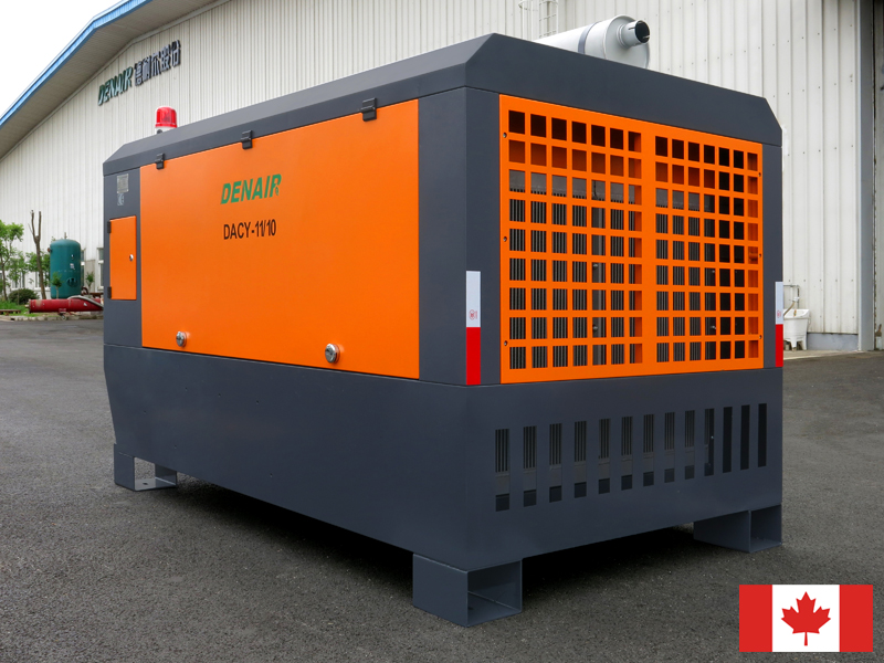 DENAIR Diesel Air Compressor For Sandblasting in Canada
