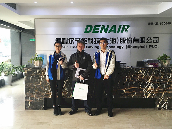 Canada customer from Ice Blast visited DENAIR Group