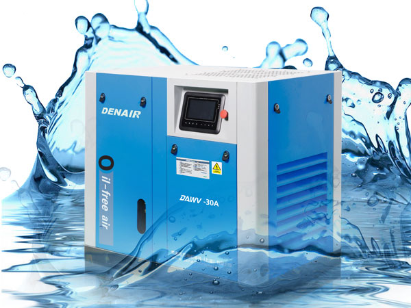 DENAIR water lubricated oil free air compressor