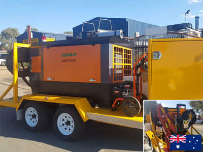 Diesel Mobile Screw Air Compressor In Australia