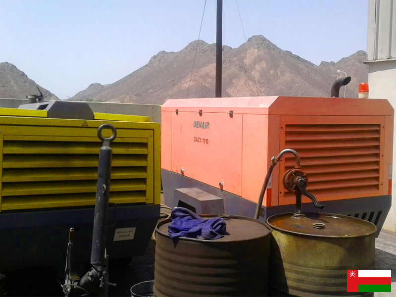 Diesel Portable Air Compressor for Sandblasting in Oman