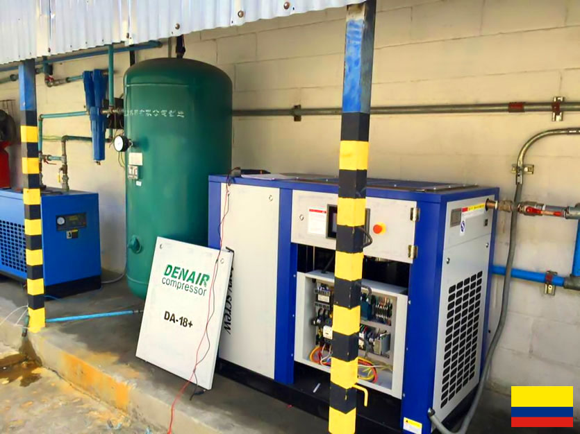 DENAIR Enhanced Energy Saving Air Compressor In Colombia