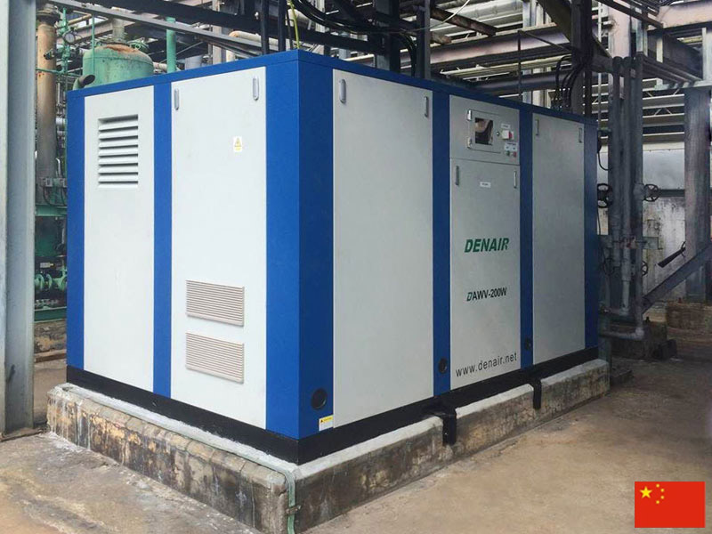 DENAIR Water-lubricated Oil Free Screw Air Compressor for Petrochemical Industry in Hong Kong